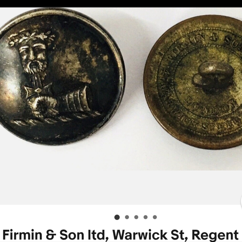 Vintage 1850's Gold Sporting Button Set - Picture 12 of 14